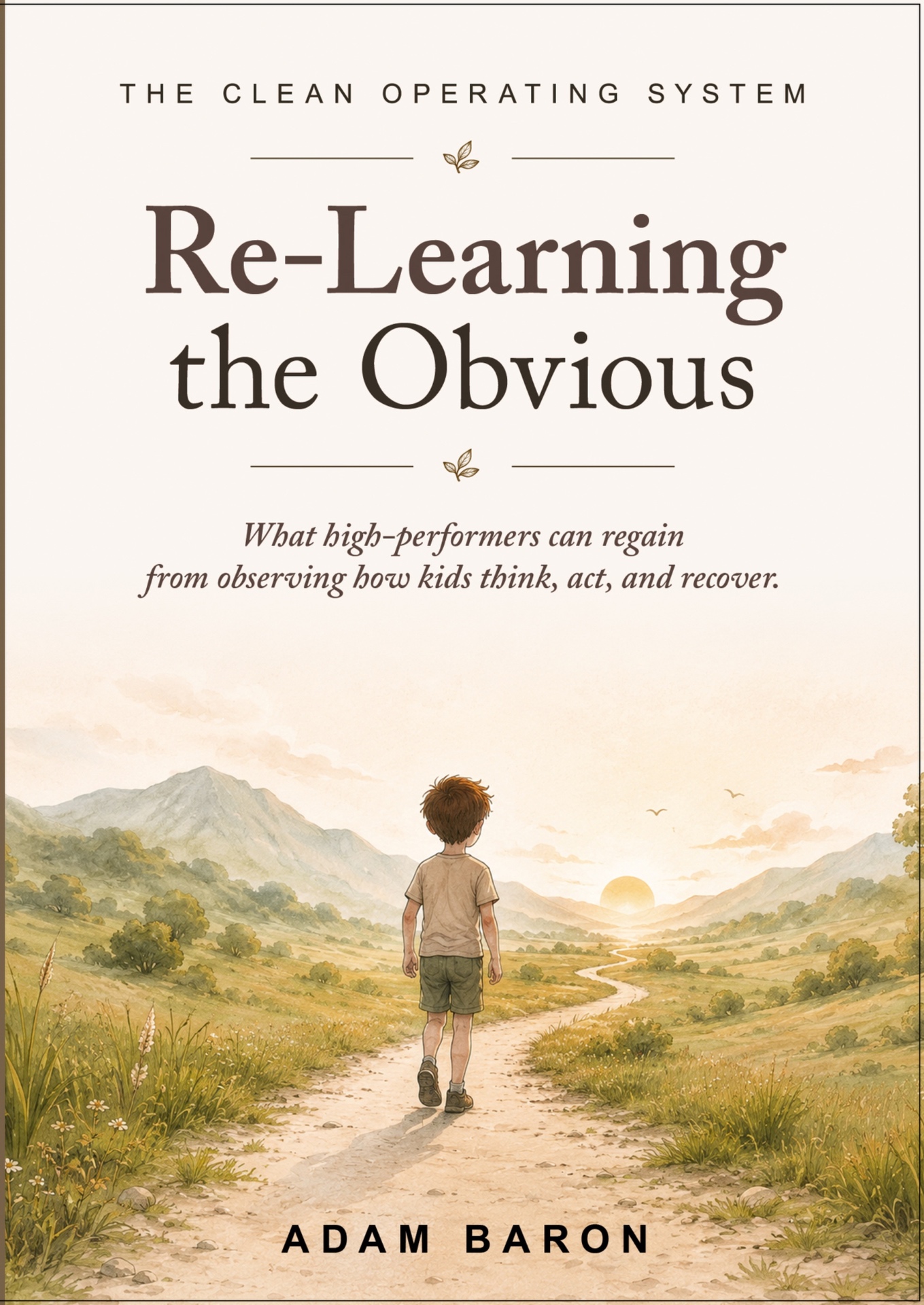 Book cover: Re-Learning the Obvious by Adam Baron